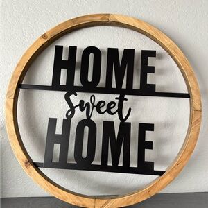 Black and Brown Home Sweet Home Wall Decor